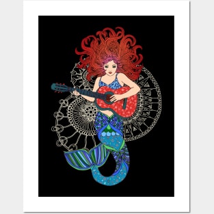 Musical Mermaid Posters and Art